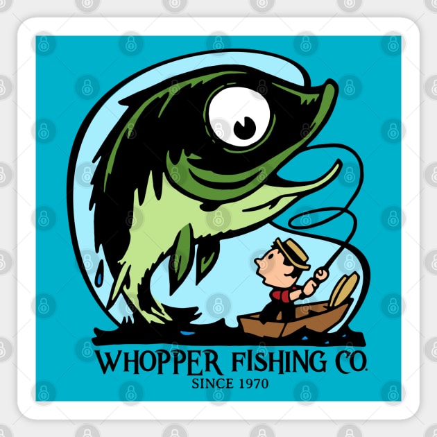 Whopper Fishing Co. Sticker by RTROstock